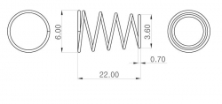 Partsland V-0.7*22L    